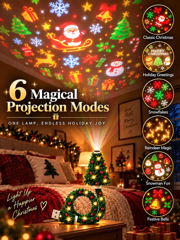USB Christmas Tree Projector – HD LED With 6 Scenes