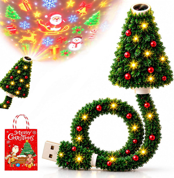 USB Christmas Tree Projector – HD LED With 6 Scenes